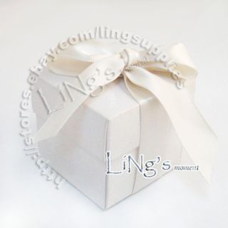 100 5cm White Favour Gift Box Wedding Party Baby Shower