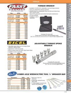 RK Excel Adjustable Torque Spoke Wrench Complete Kit TWS 206A 57 0080
