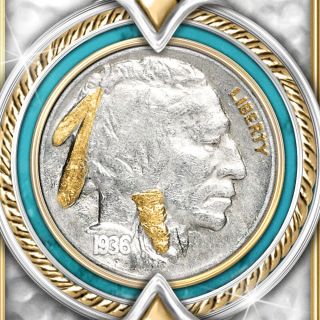 Genuine Indian Head Nickel Stainless Steel Money Clip