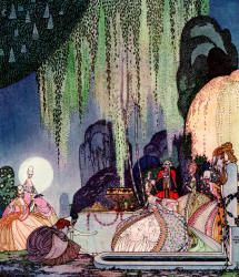 Kay Nielsen   Felicia thereupon stepped forth, and terrified though