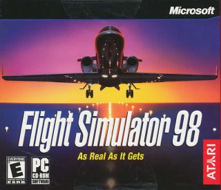Microsoft Flight Simulator 98 Atari Sim PC Game New JC 093007683468