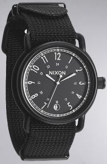 Nixon The Axe Watch in All Black Nylon
