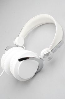WeSC The Bass Headphones in White Concrete
