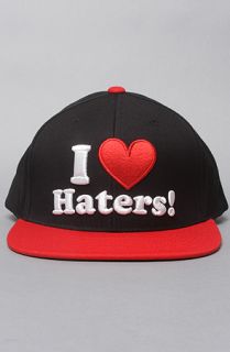 DGK The Haters Snapback Cap in Black Red
