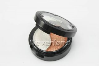 New Duo Colors Eyeshadow Eye Shadow Beauty makeup Coffee Silver