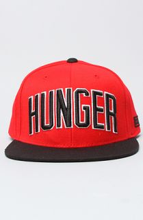 DGK The Hunger Snapback Cap in Red Black