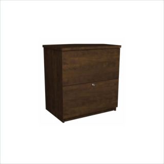 Bestar 2 Drawer Lateral File Storage Chocolate Filing Cabinet