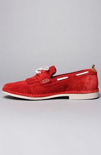 Swear The Davis 7 Shoe in Red Suede Concrete
