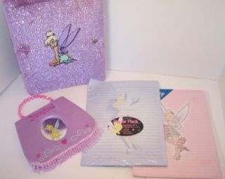 Disney Disneyland Tink Tinkerbell Binder Notebook Paper Set