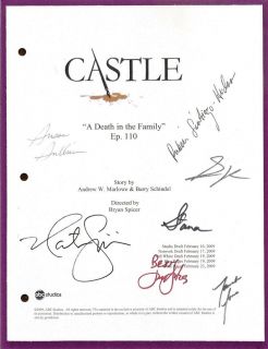  Signed Script rpt A Death in The Family Fillion Nathan Fillion