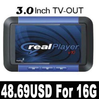New Real 16GB 16g 3 0 LCD  MP4 MP5 FM Video Movie Player Game Free