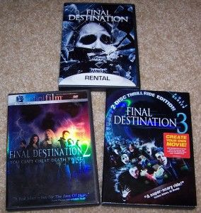 DVDs Final Destination Final Destination 2 Final Destination 3