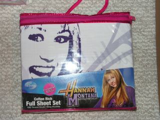  Hannah Montana Full Size Sheet Set NIP