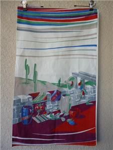  Southwest TEA TOWEL Mexican Pottery Runner Fiesta Sombrero Cactus