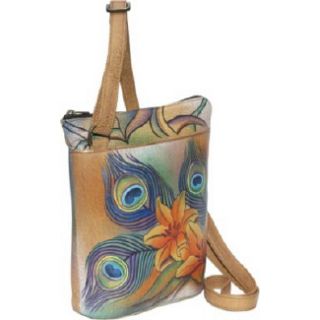 Handbags Anuschka Two Sided Zip Travel Organizer Peacock Lily Shoes