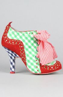 Irregular Choice The Abigails Party Shoe in Red Green Combo