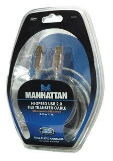 Manhattan USB 2 0 File Data Transfer Link Cable 365925