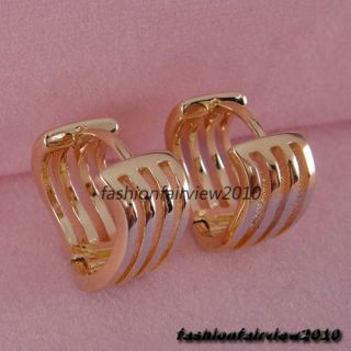 New Unique Wave Style and Color 18K Gold GP Cameo Cuff Ear Studs