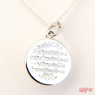 Sterling Silver Christian Mustard Seed Faith Verse