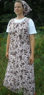 Ladies modest Jumper Dress Long Full Cotton Floral New