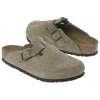 Womens Birkenstock Boston Soft Footbed Taupe Suede 