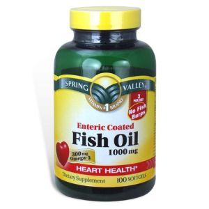 Fish Oil 1000 mg, 100 Softgels   Spring Valley