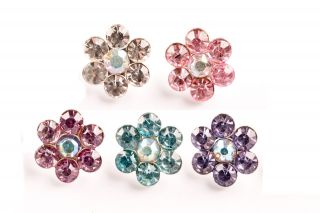 Hair Pins Crystal Clips Bobby Pin Flower Wedding Accessories Jewellery