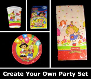 Fisher Price Little People Birthday Party Supplies Create Your Own