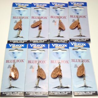 BLUE FOX VIBRAX MID DEPTH 2 COPPER SPINNERS FISHING TACKLE LURES TROUT