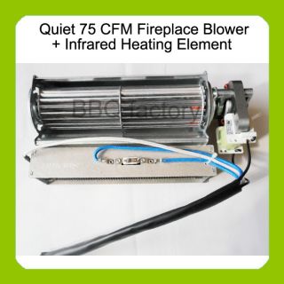 Heat Surge Electric Fireplace Replacement Blower Fan Infrared Heating