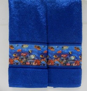 Dolphin Cove Blue Bath Set Soap Lotion Tumbler Towels