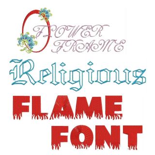 Unique Fonts Machine Embroidery Designs Set 5 Brother Janome Formats