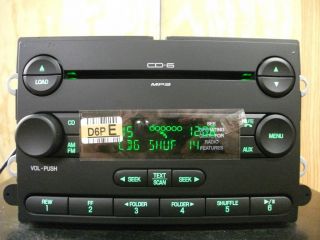 Ford Five Hundred factory 6 disc CD mp3 player radio 07 08 09 7G1T