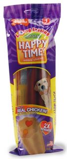 Nylabone Happy Time Chicken Dog Treat Large Single
