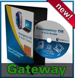 Gateway Laptop Computer Repair Recovery Drivers Install Restore Rescue