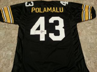 Troy Polamalu Autographed / Signed Football Jersey Pittsburgh Steelers