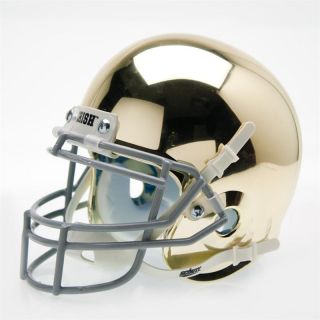  Irish Alternate Gold Chrome Schutt Mini Football Helmet
