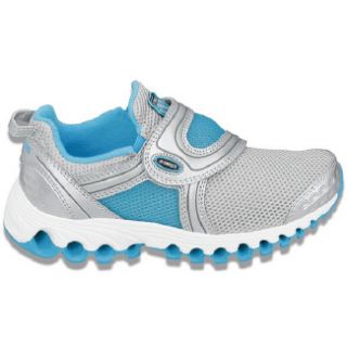 Athletics K Swiss Kids Tubes Race 100 Tod Silver/Blue/Charcoal Shoes