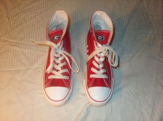 Forever Collectibles Georgia Bulldogs Shoes Size 7 High Top Canvas