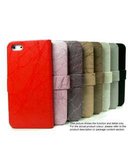  Leather Folio Tri Fold Stand Flip Cover Case iPhone 5 U575G