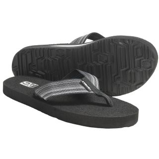 Teva Mush II Thong Sandals Flip Flops Black/Grey (Women) NWT Size 8, 9