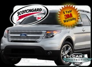 Ford Explorer 2013 2012 Scotchgard 3M Clear Bra Paint Protection Film