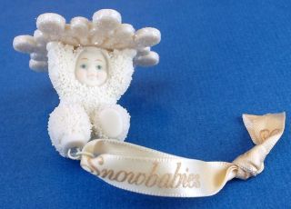 Department 56 Snowbabies Flippin on a Flake Miniature Ornament NIB NO