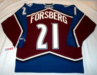 PETER FORSBERG   size LARGE   Colorado Avalanche CCM 550 Hockey Jersey