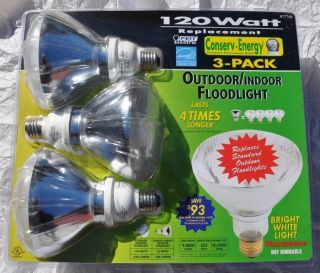 Factory SEALED Outdoor Indoor Floodlights 120 Watt Feit Light Bulbs