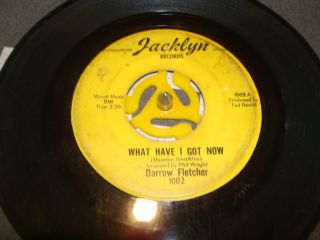 Darrow Fletcher Northern Soul Rare 45 on Jacklyn 1002 H ear What have