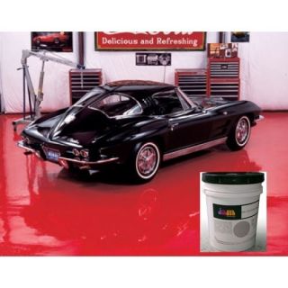 Garage Floor Work Area Painting System Epoxy for Garage Floor Red Kit