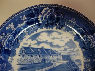 Fort Ticonderoga Lake Champlain Wedgwood Blue White Souvenir Plate