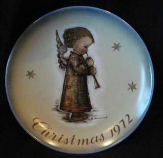 1972 Engel mit Flote Limited Ed Christmas Collector Plate Sister Berta