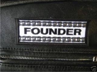  Founder Motorcycle Biker Club Patch